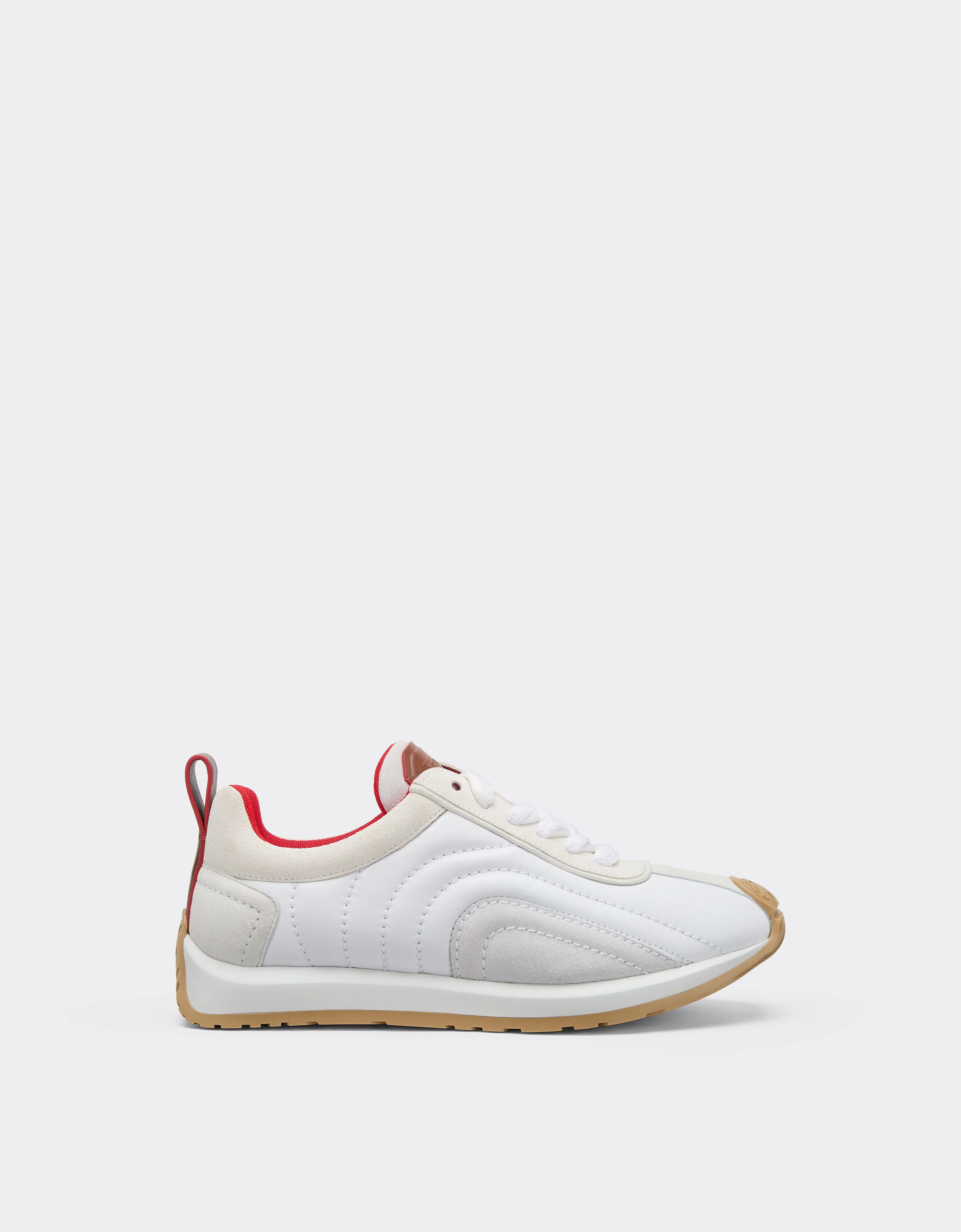 Leather and suede sneakers - 1
