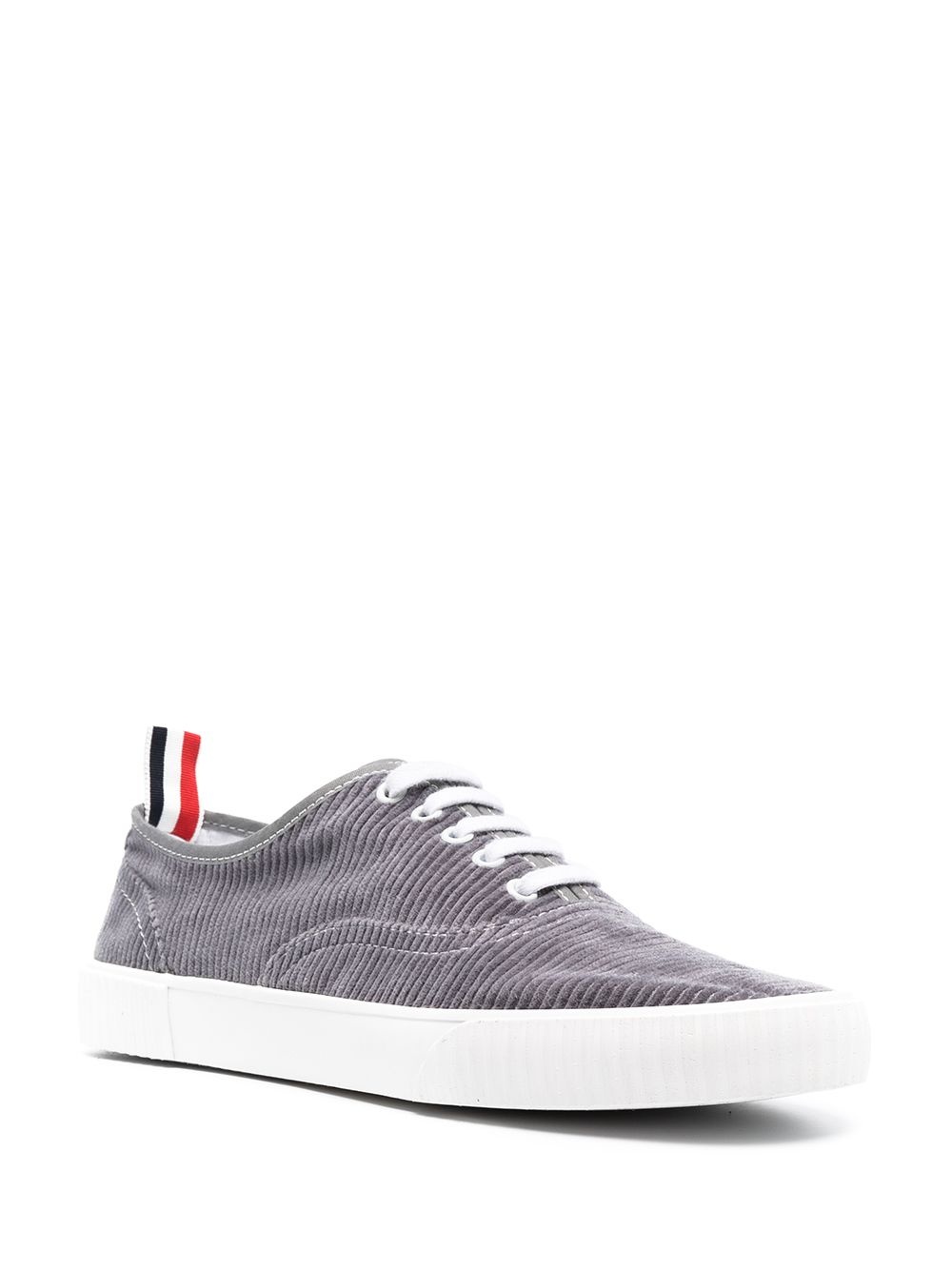 low-top corduroy sneakers - 2