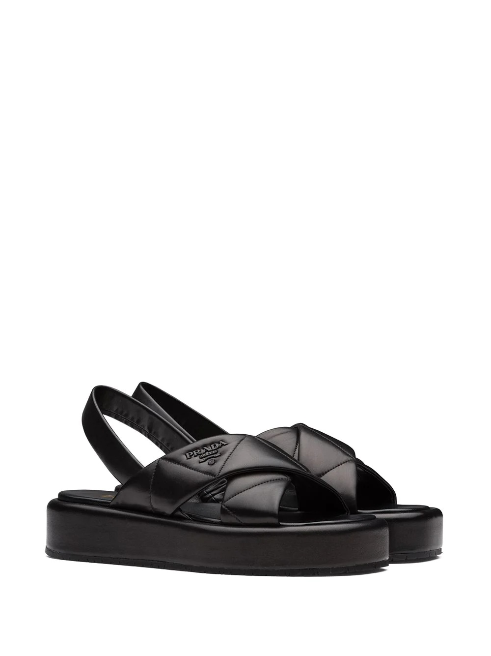 quilted flatform sandals - 2