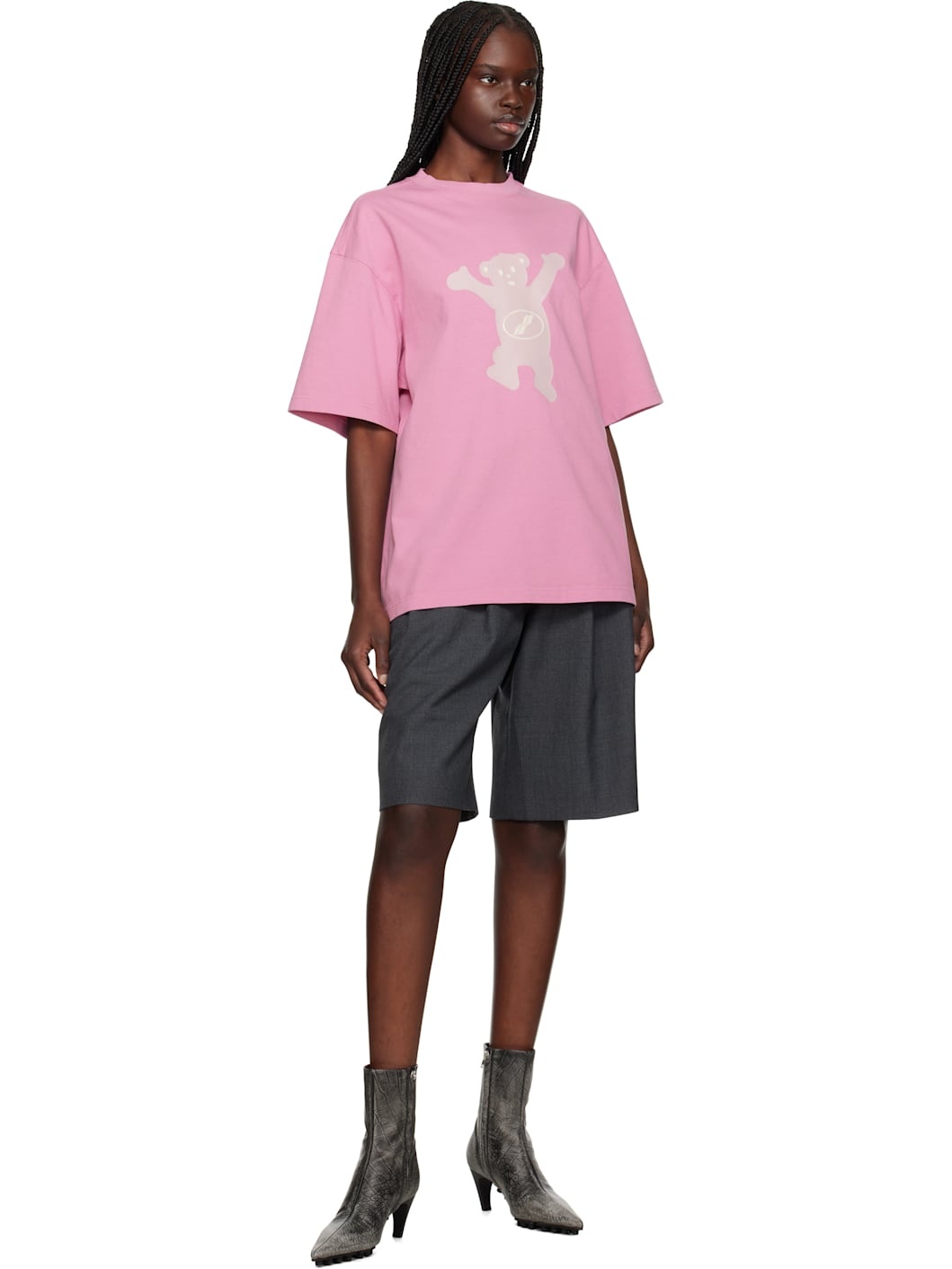 Pink Teddy Logo T-shirt - 4