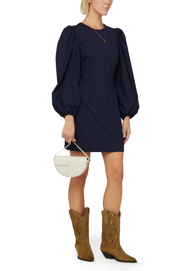 Drapey Melange Open Back Mini Dress 6