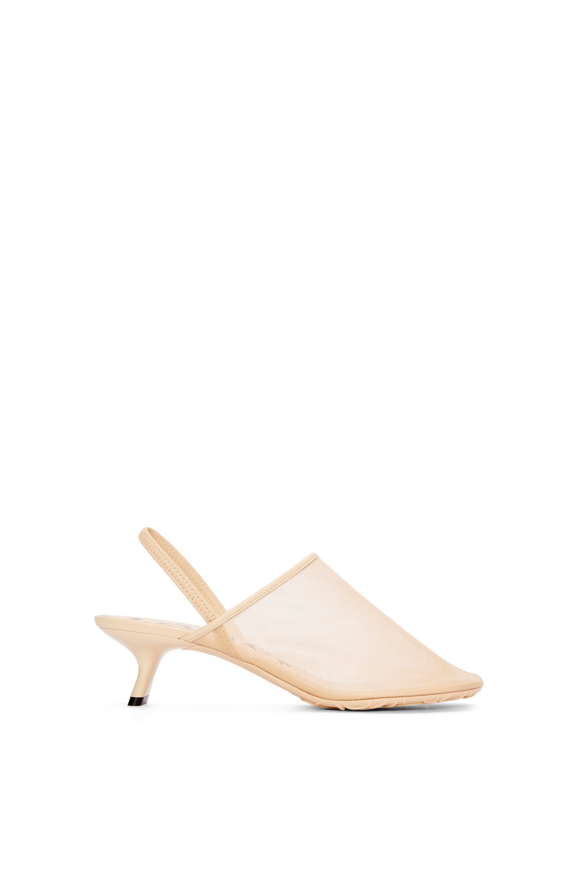 Petal slingback heel sandal in mesh - 1