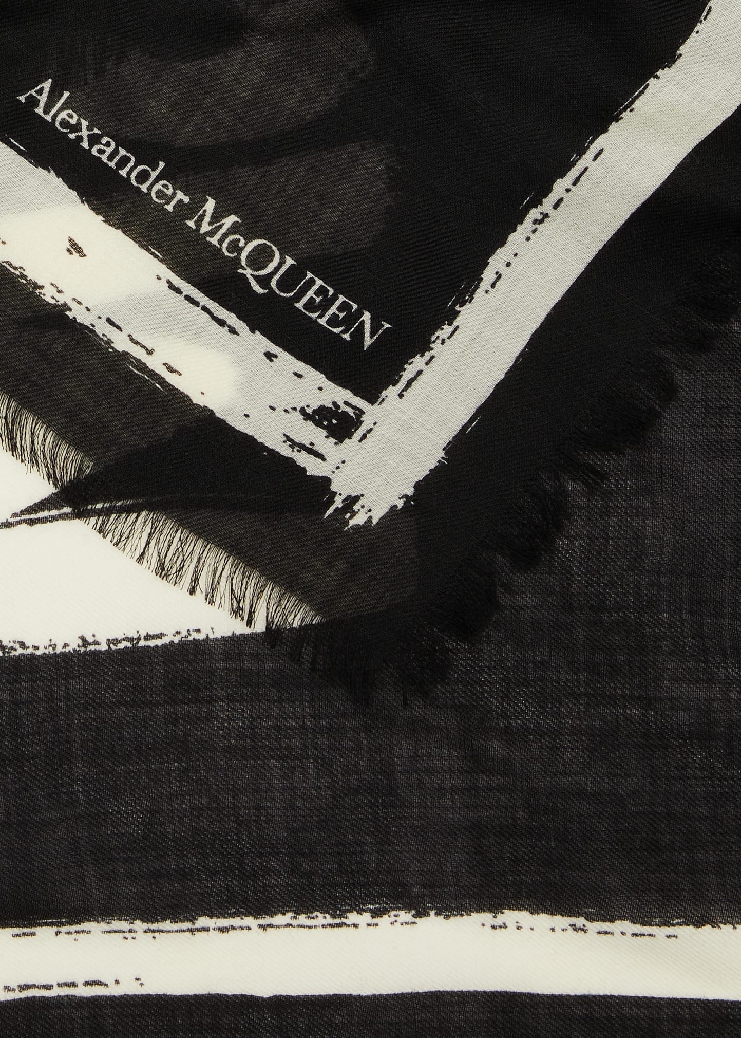 Graffiti Logo Wool Scarf - 4