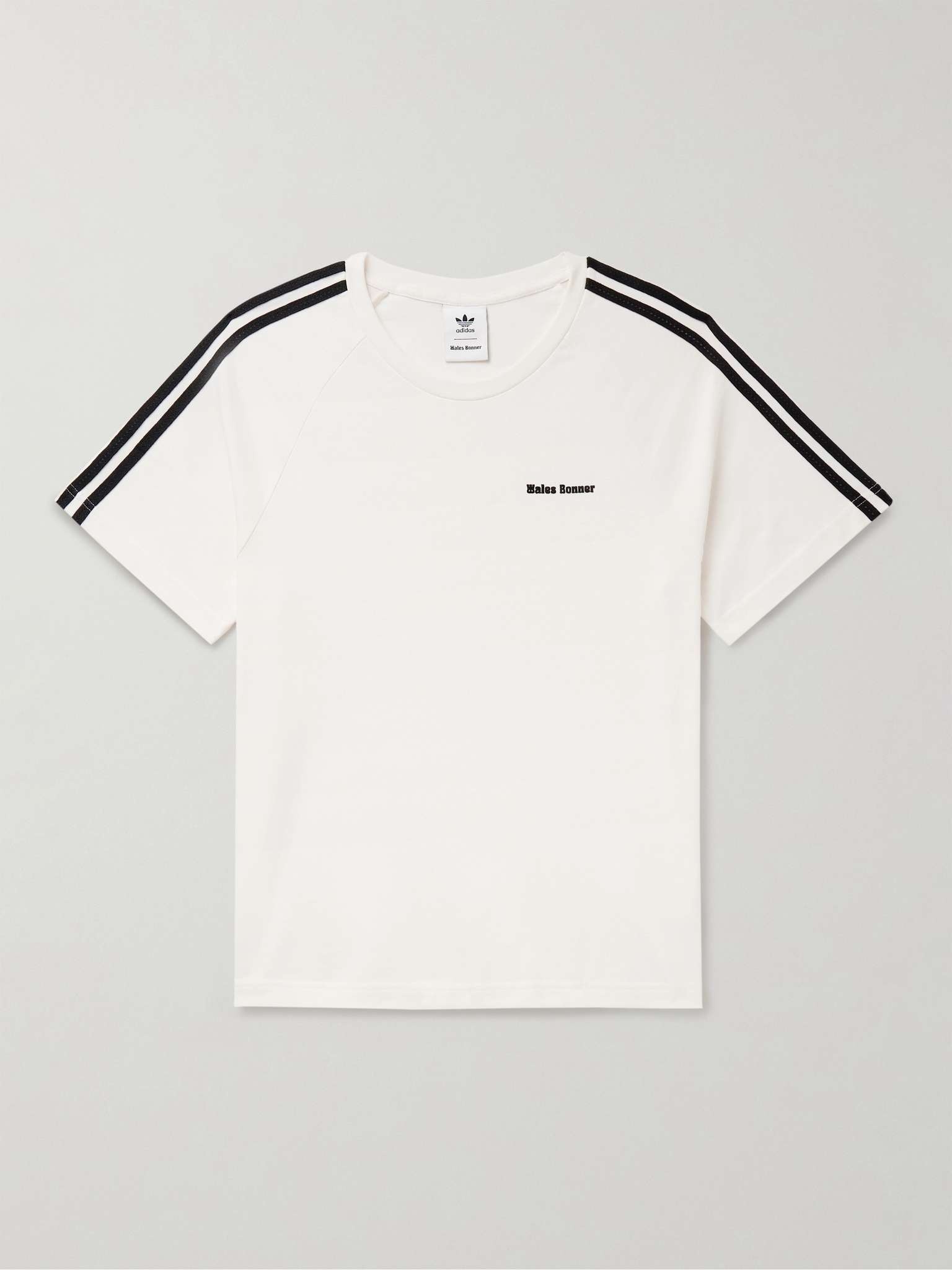 + Wales Bonner Webbing-Trimmed Organic Cotton-Jersey T-Shirt - 1