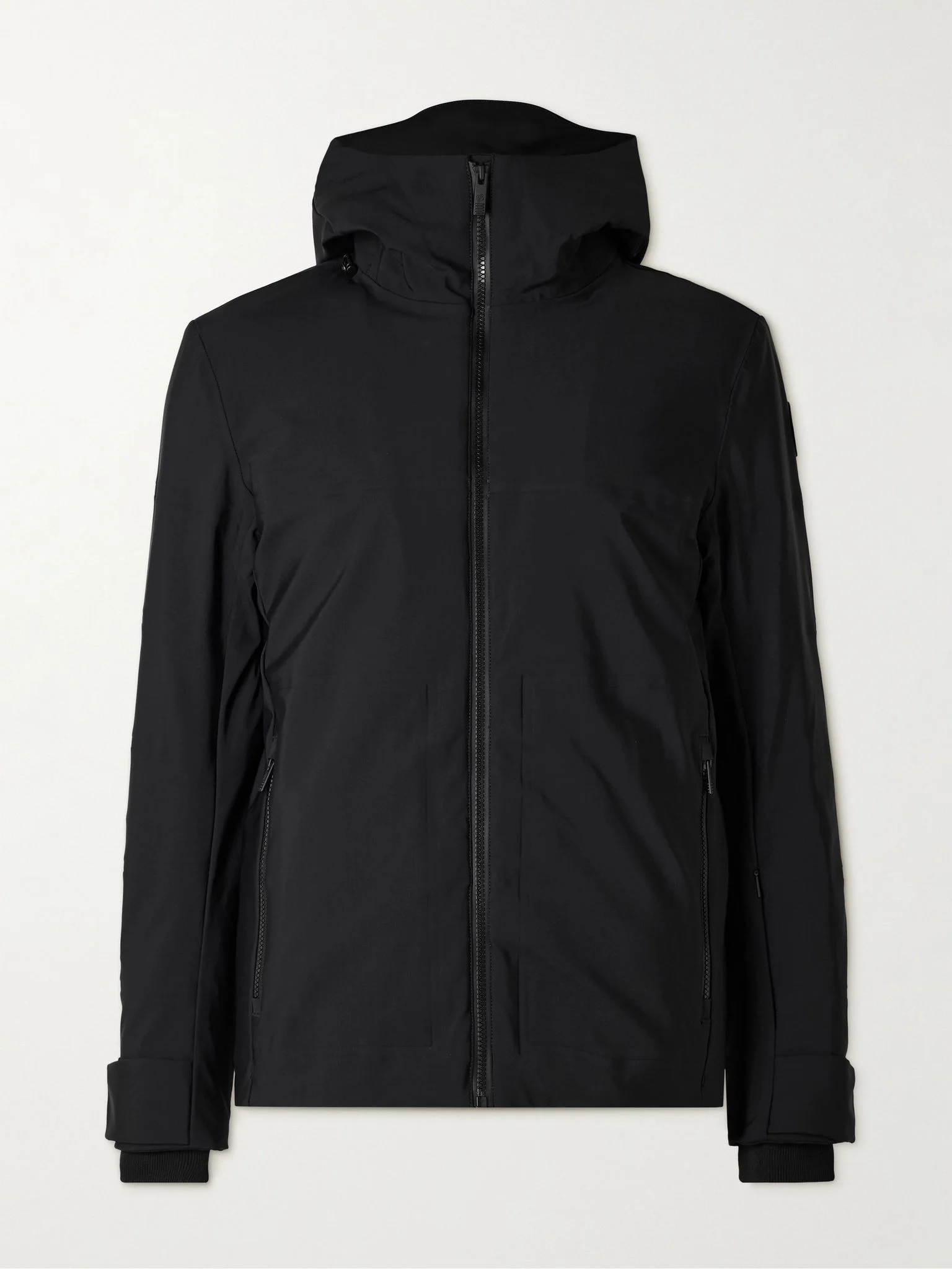 Yohan Panelled Hooded Ski Jacket Black - 1