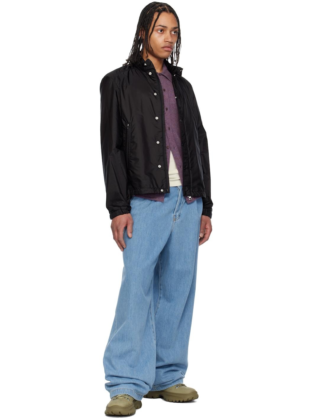 Black Montriond Hooded Windbreaker Jacket - 5