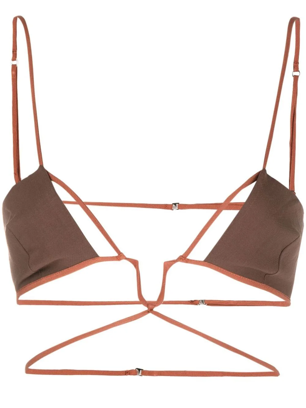 cut-out crop top - 1