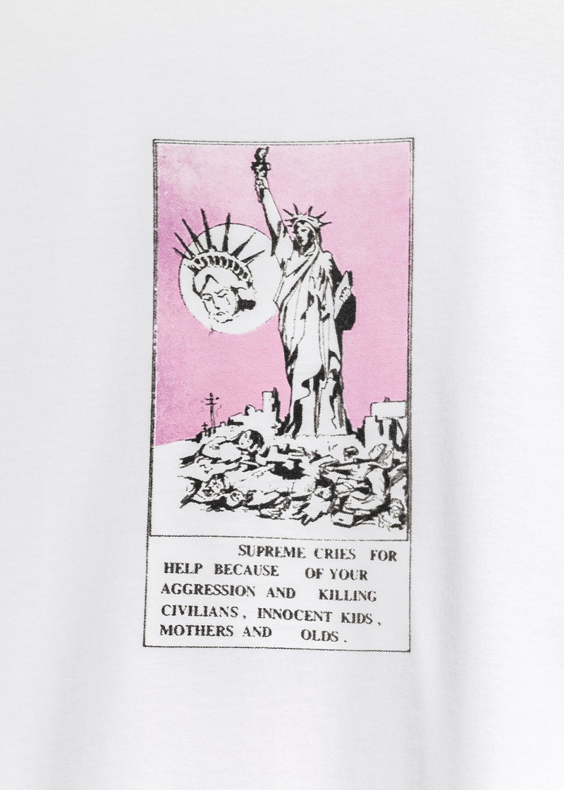 Supreme Supreme White Liberty T-Shirt outlook