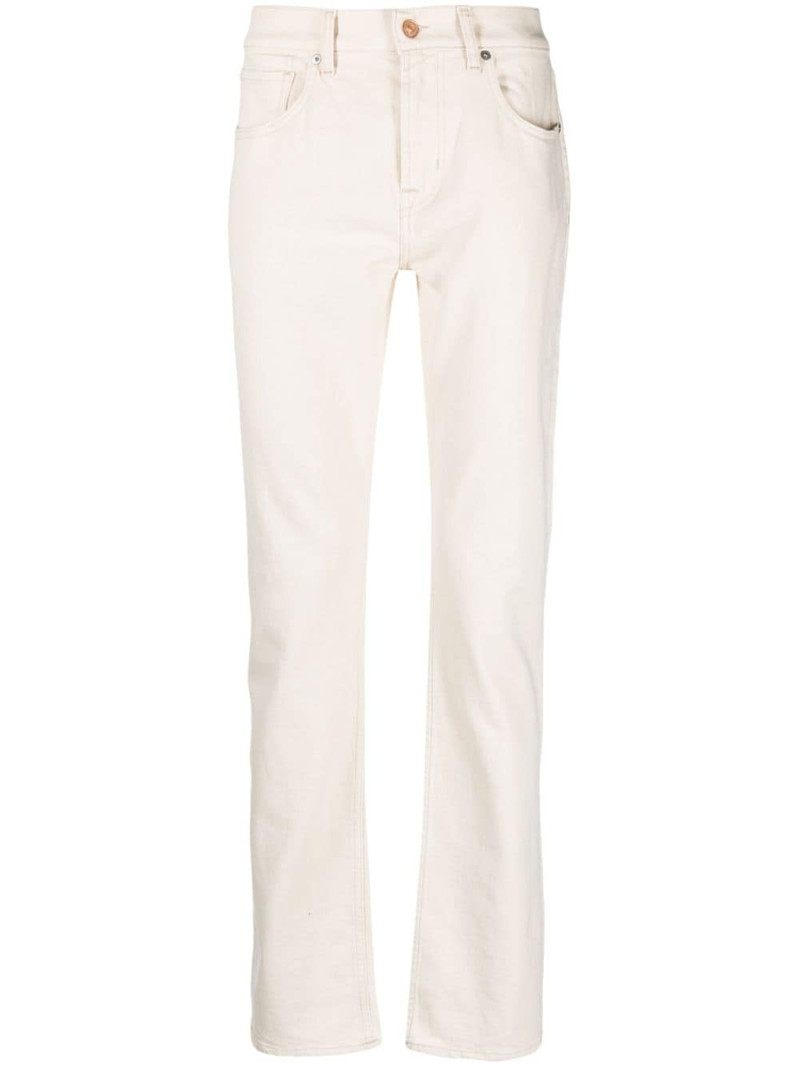 mid-rise straight-leg jeans 1