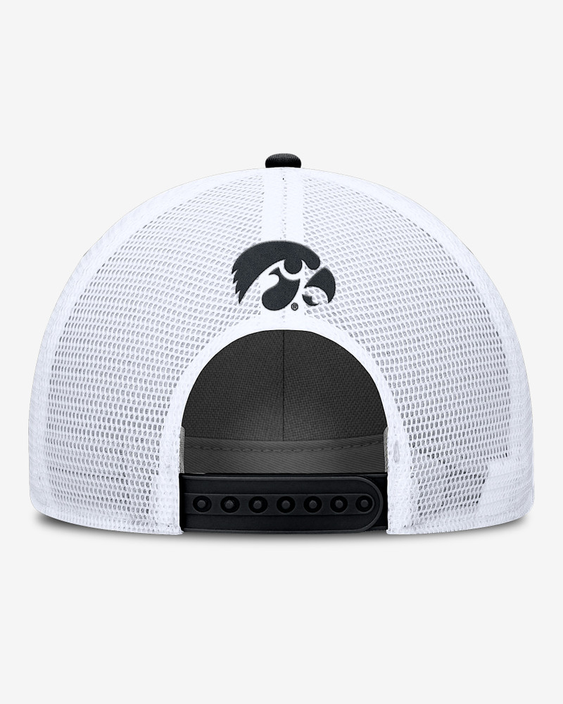 Nike Iowa On-Field Rise Men's Nike College Trucker Adjustable Hat outlook