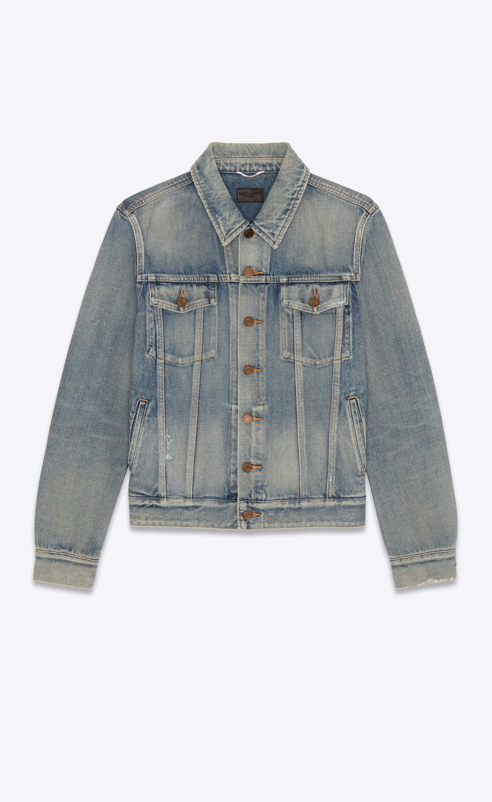 classic jacket in melrose blue denim - 1