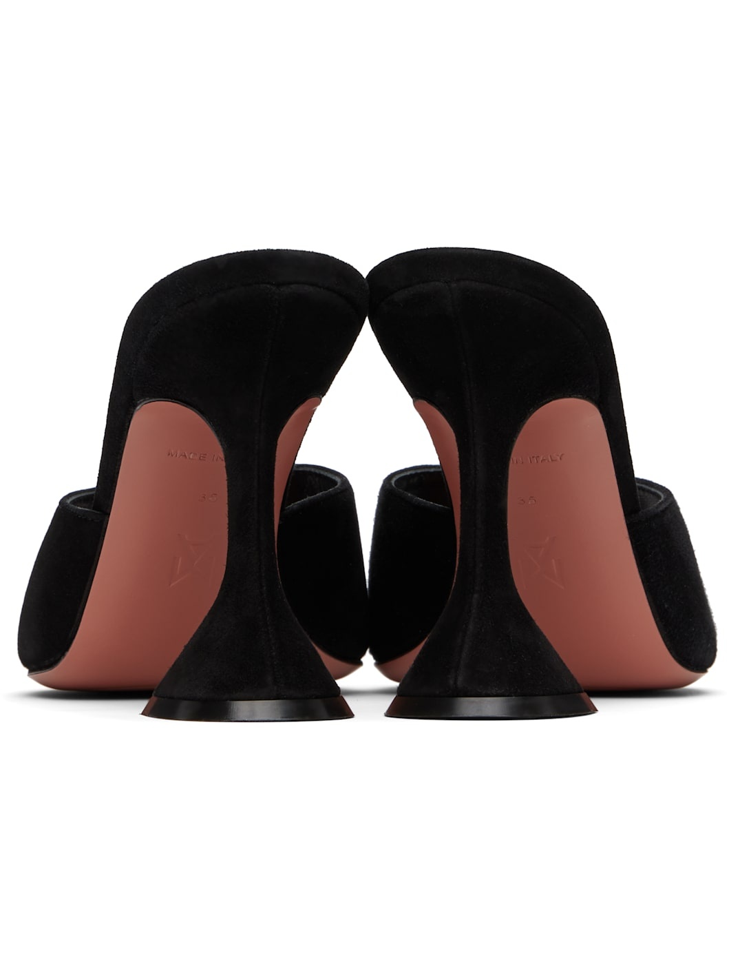 Black Lupita Slipper Heeled Sandals - 2