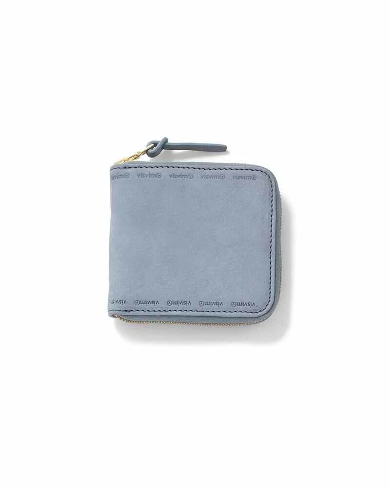 SUEDE BI-FOLD WALLET BLUE - 1