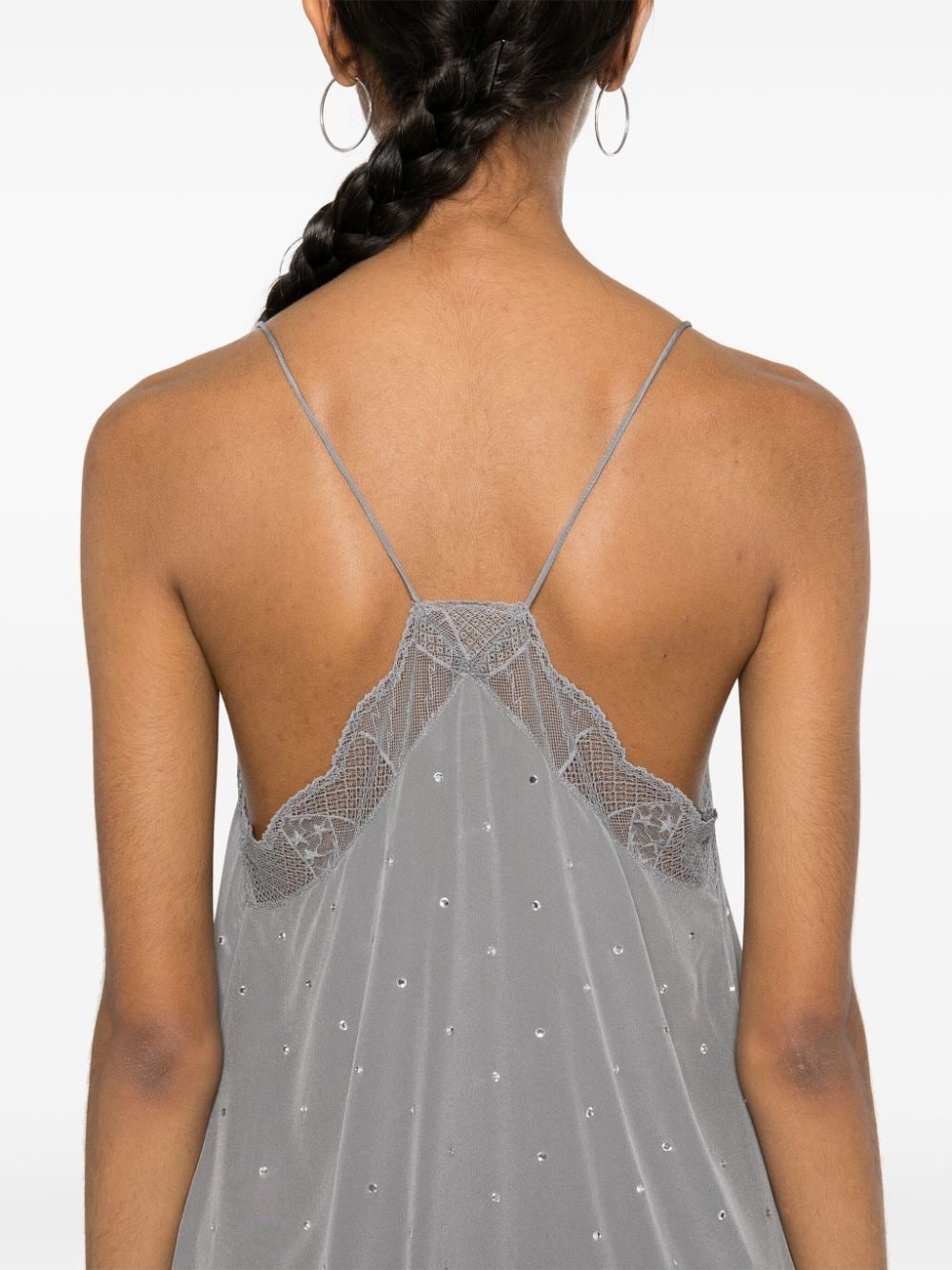 Ristyz rhinestone-embellished mini dress - 5