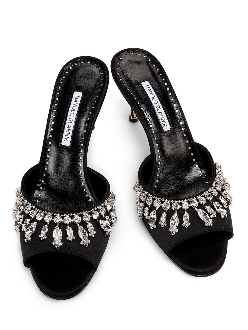 Women's Tulimu Crystal-Embellished Mules - Black 4
