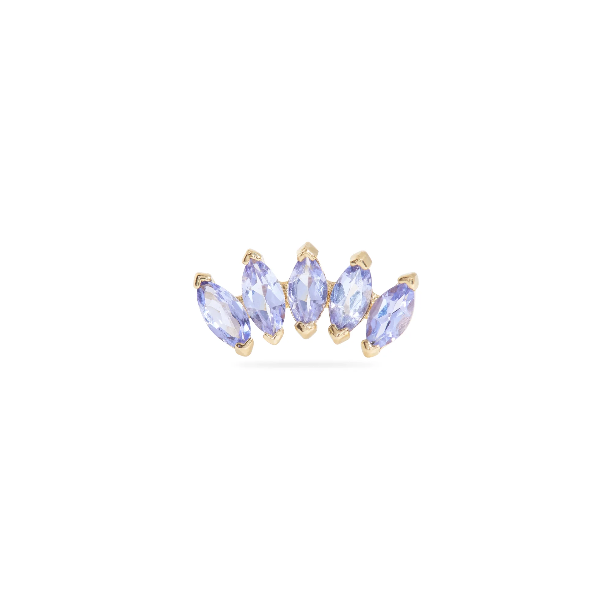 Tanzanite Tiara Stud - 1