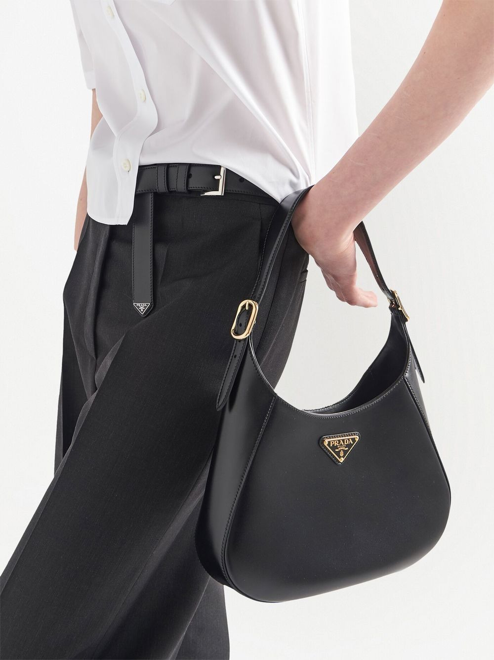 belted wool tailored trousers - 4