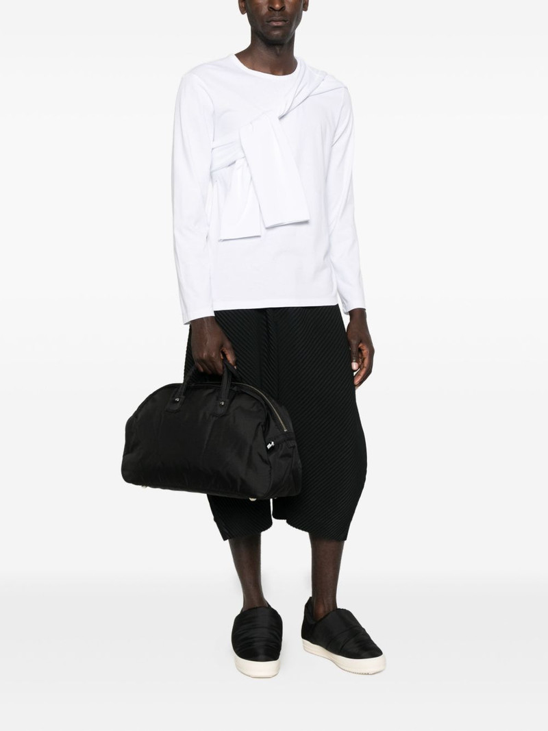 BLACK COMME des GARÇONS zip padded tote bag outlook