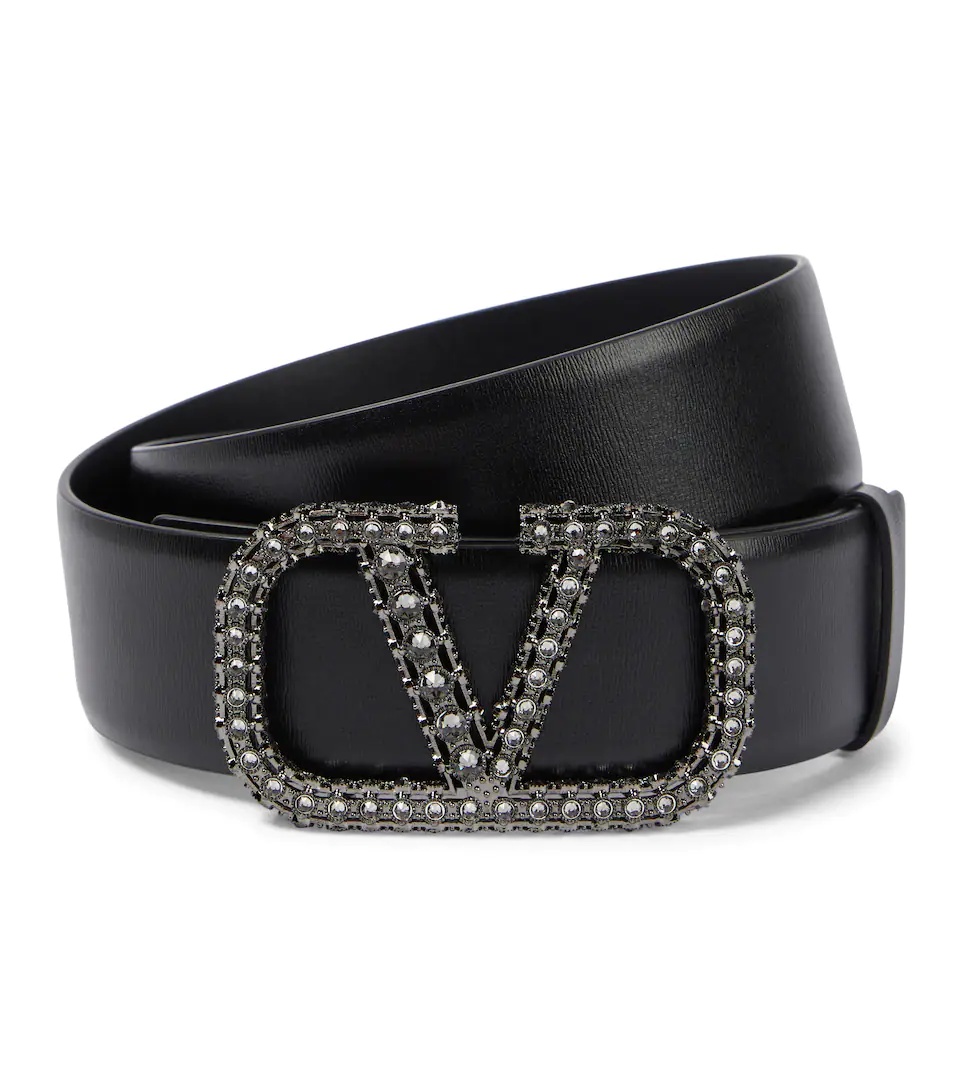 VLogo Signature reversible leather belt - 1