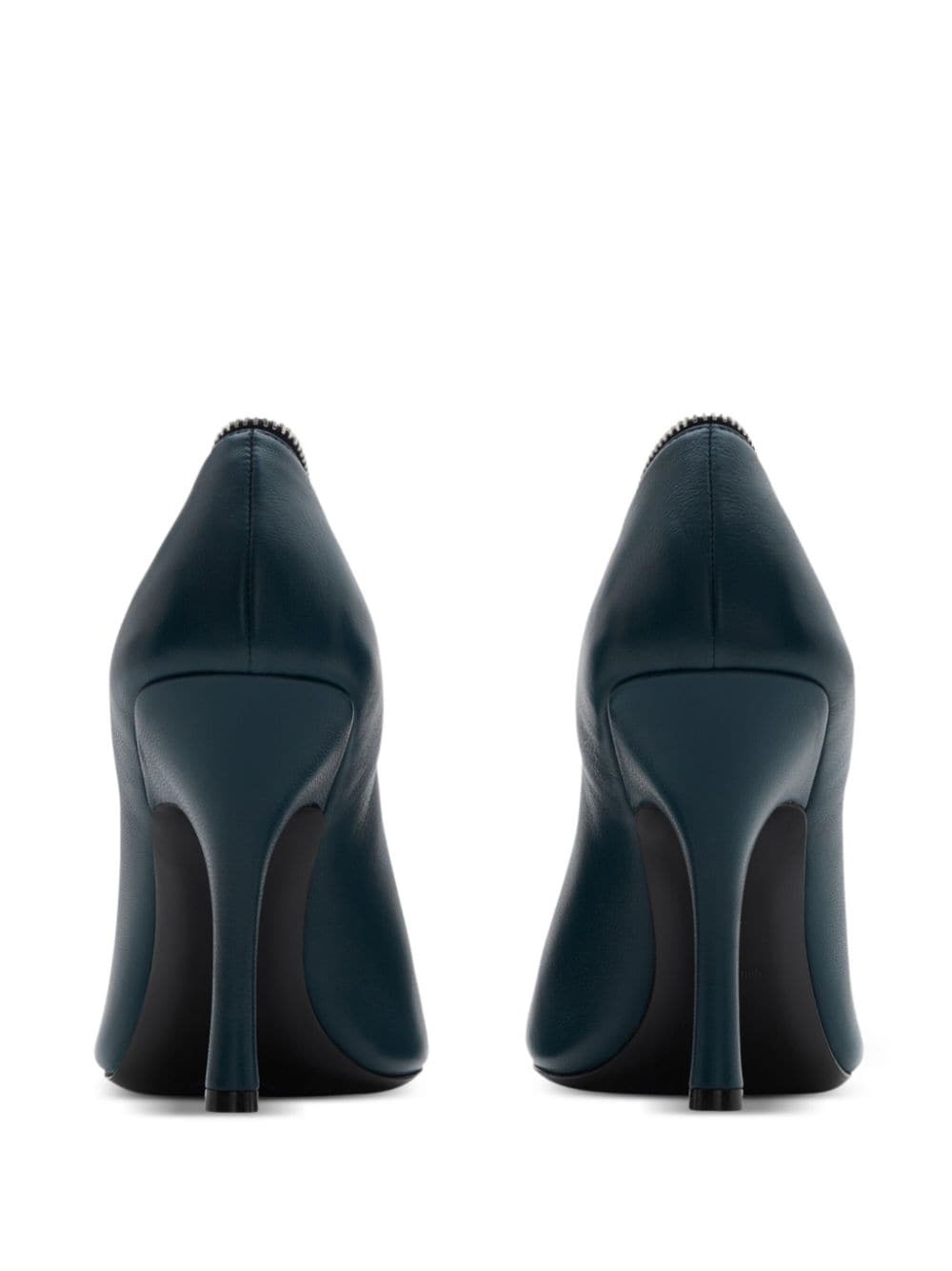 Baby Zip 100mm leather pumps - 4