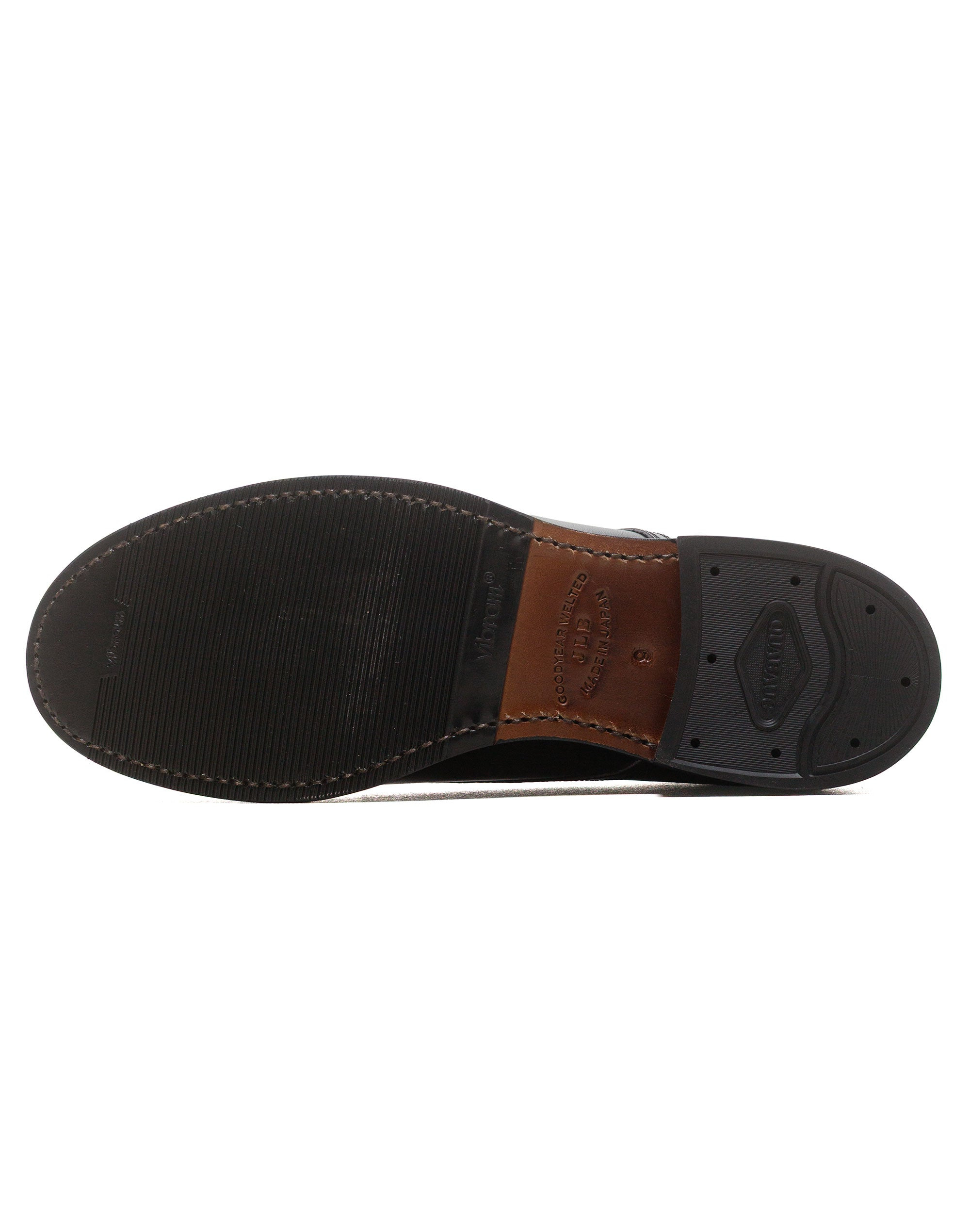 USN Low Quarter Shoes French Calfskin Black - 5