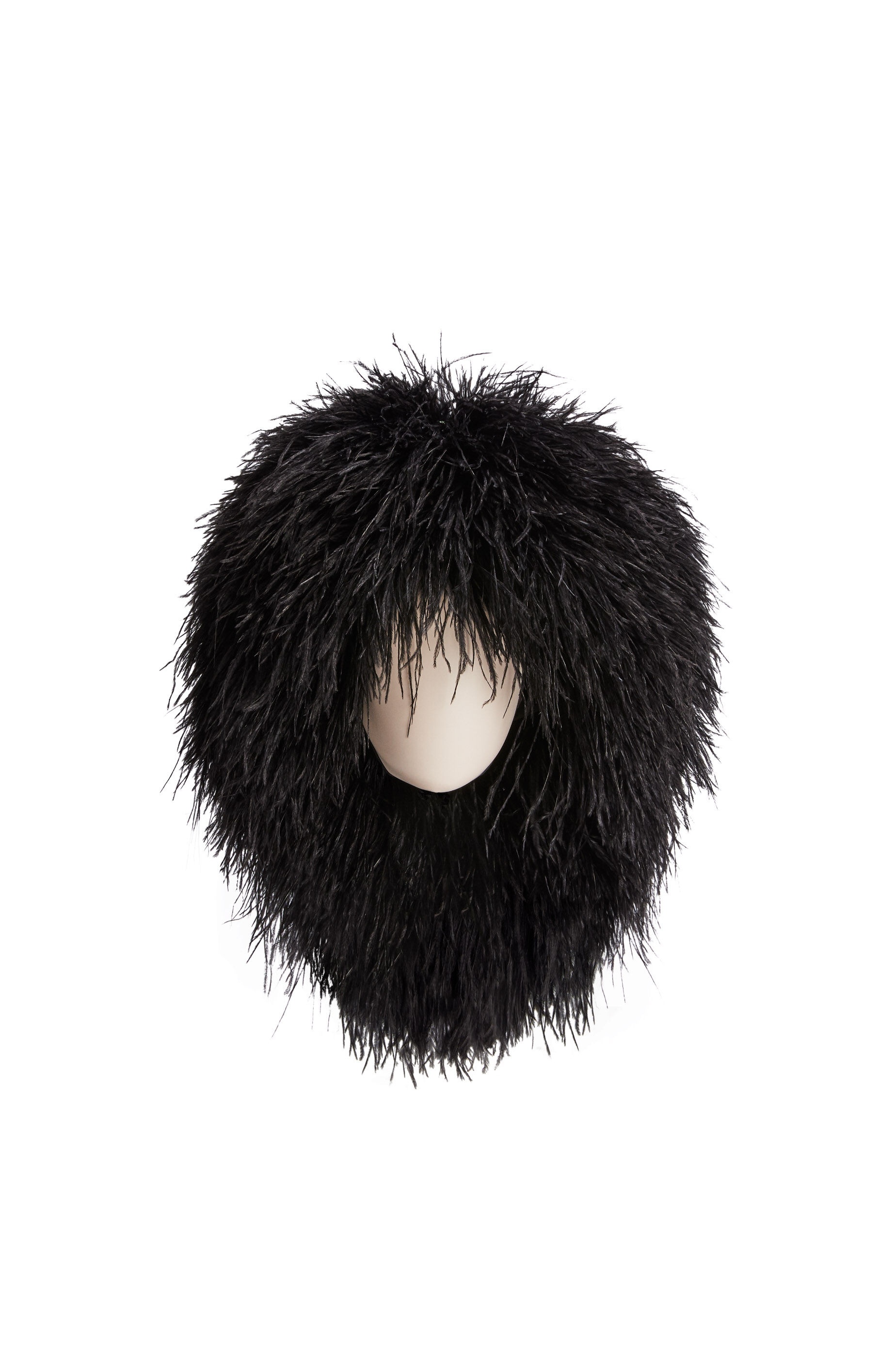 Wig hat in feathers - 1