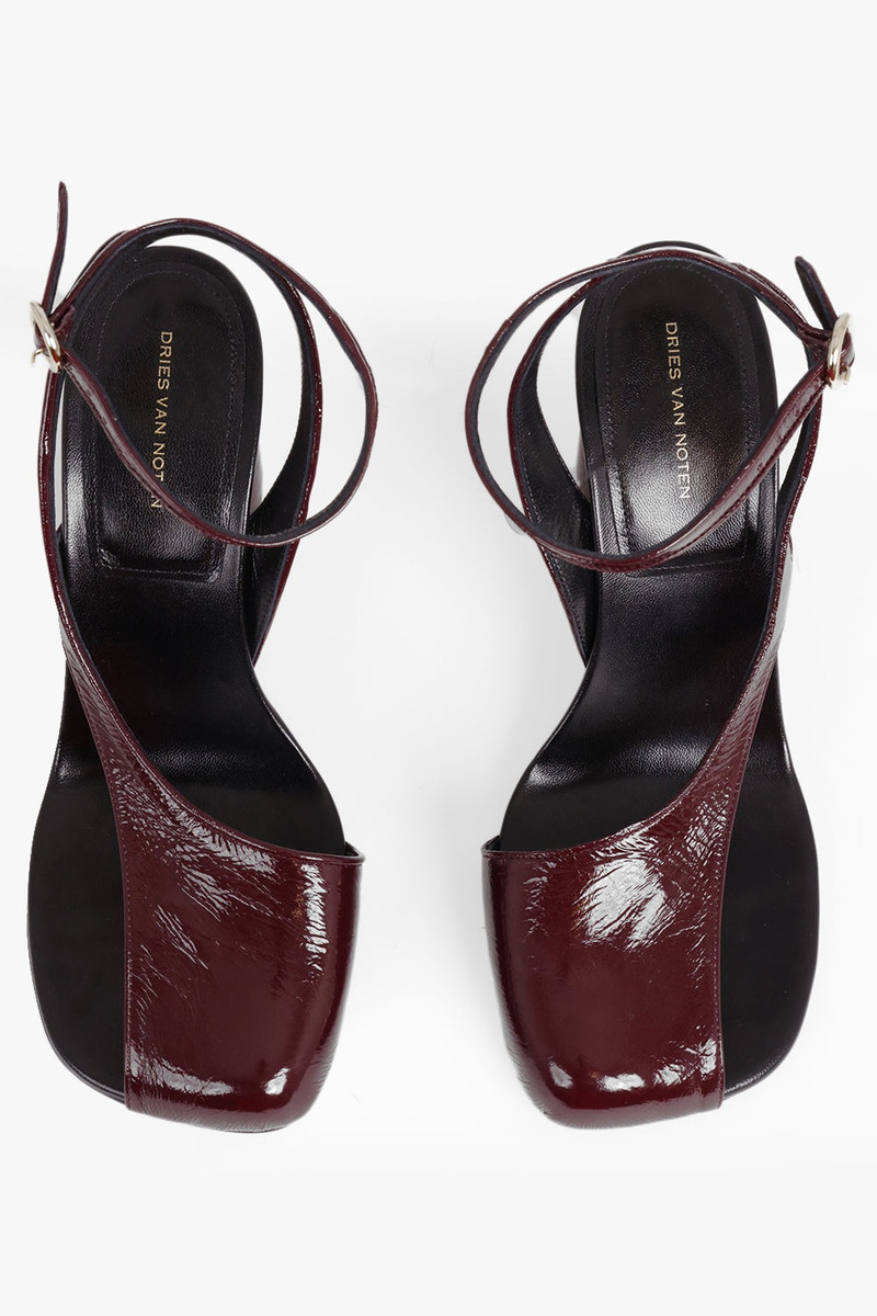 ANKLE WRAP CUT OUT CURVED 95MM HEEL | PURPLE 3