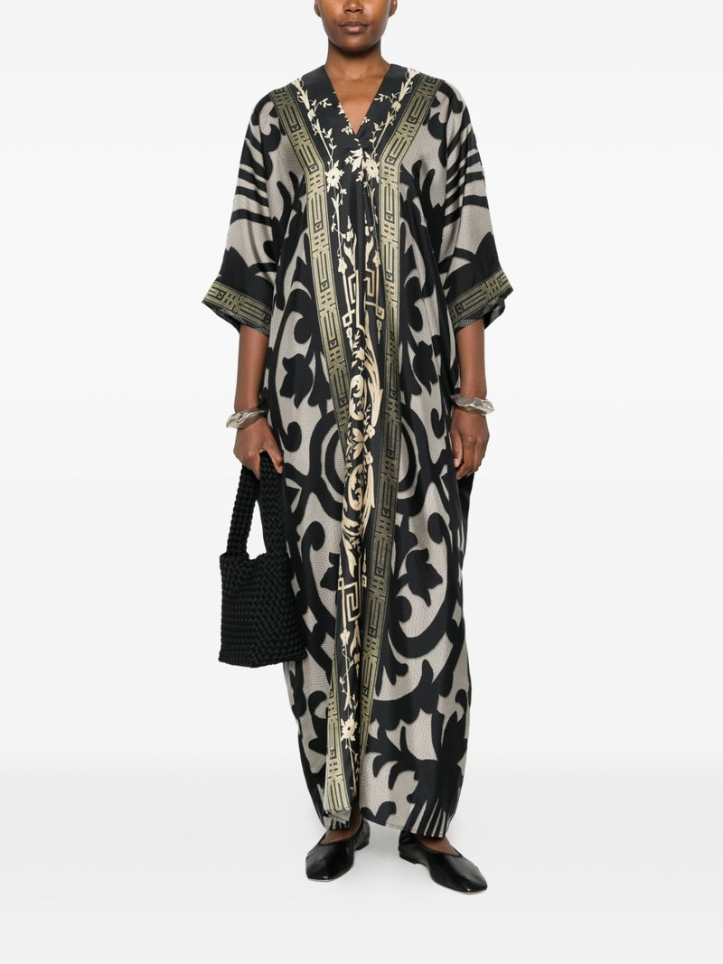 Pierre-Louis Mascia baroque-print V-neck maxi dress outlook
