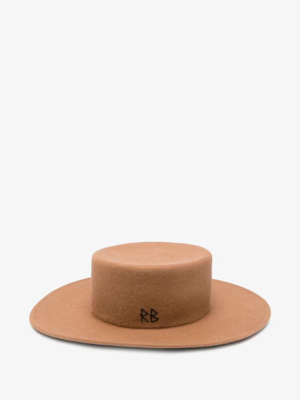 wool felt Canotier hat - 1