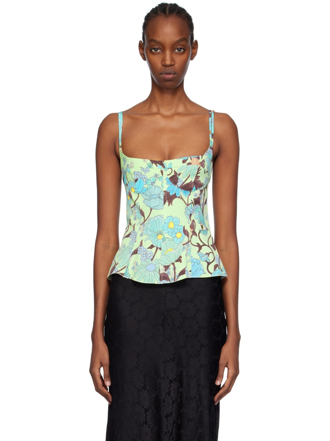 Green Printed Camisole - 1