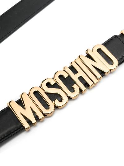 Moschino logo lettering belt outlook