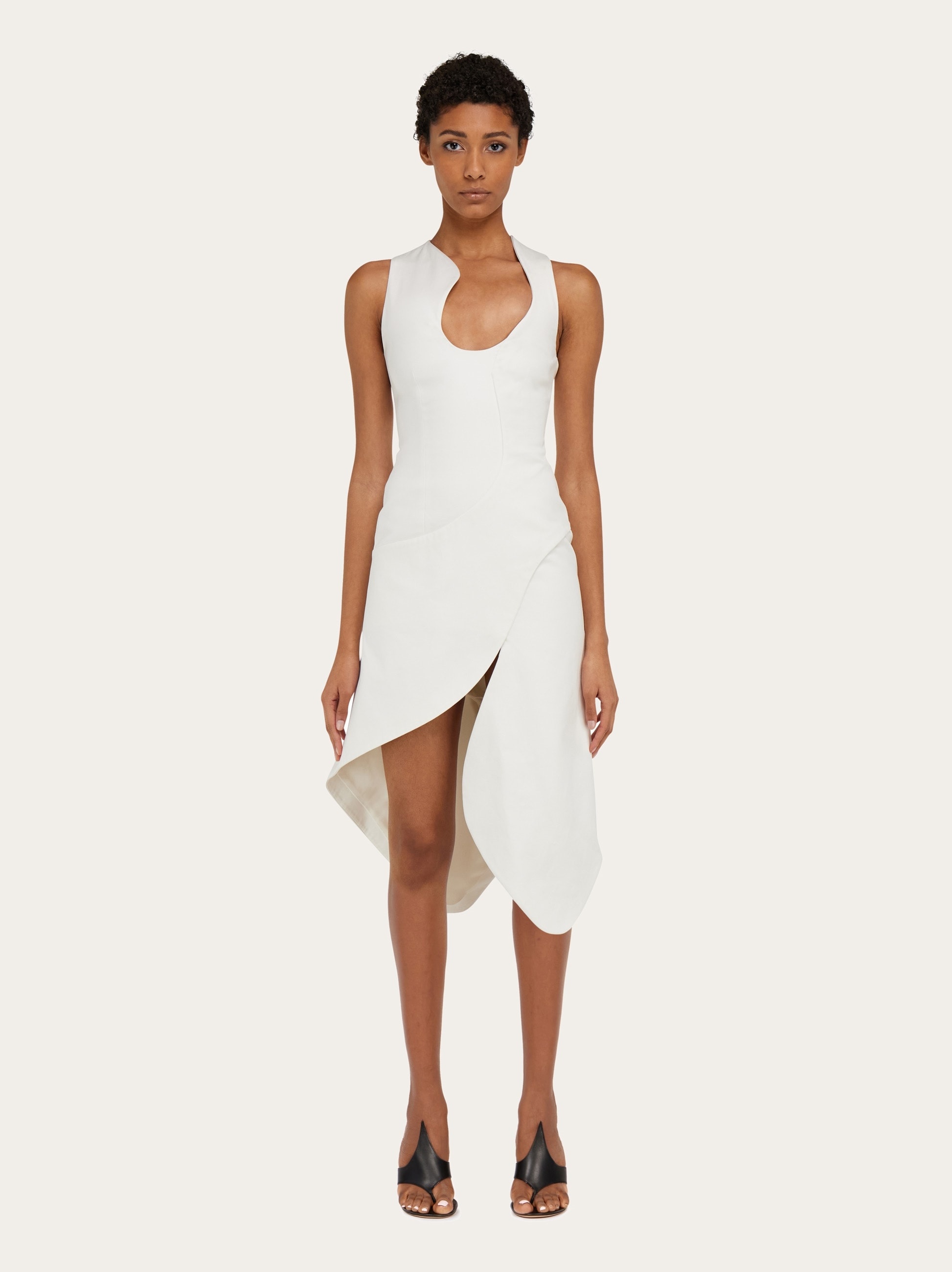 Sculptural stretch viscose dress - 2