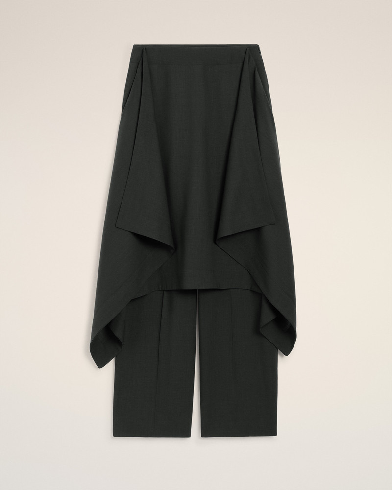 AMI Paris BLACK WOOL SKIRT TROUSERS outlook