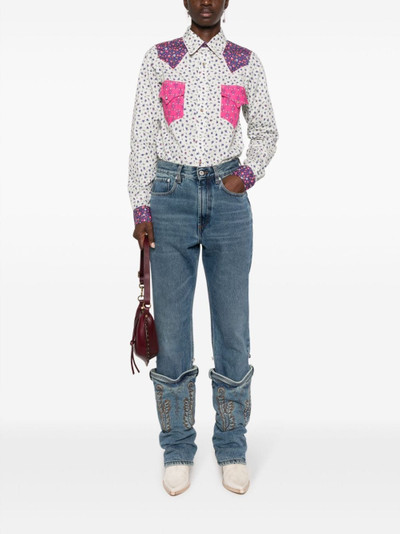 ERL floral-print cowboy shirt outlook