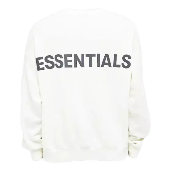 Fear of God Essentials Reflective Logo Sweatshirt 'White' 192HO192109F - 1