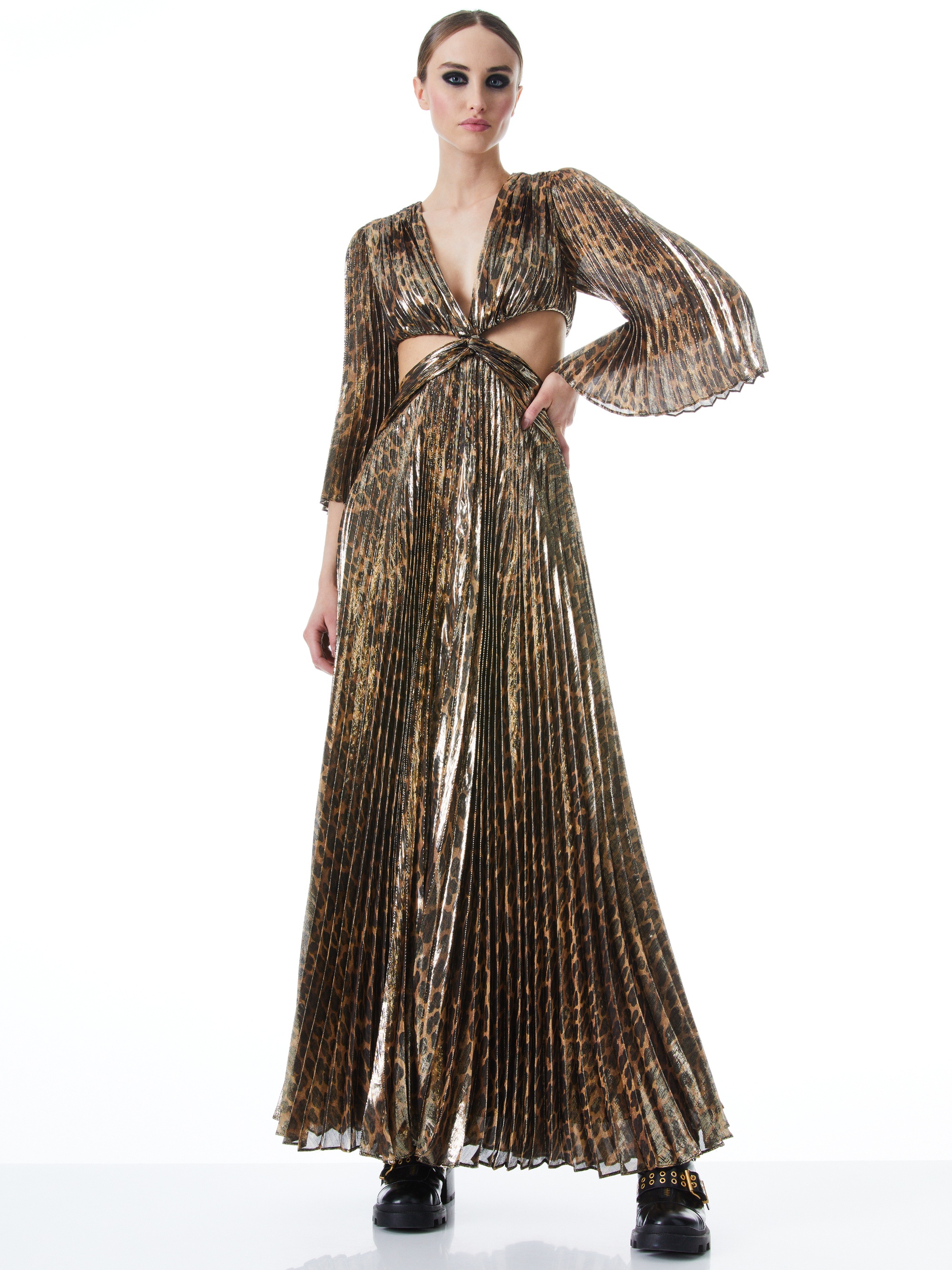BAHAMA V-NECK CUT OUT MAXI DRESS - 2