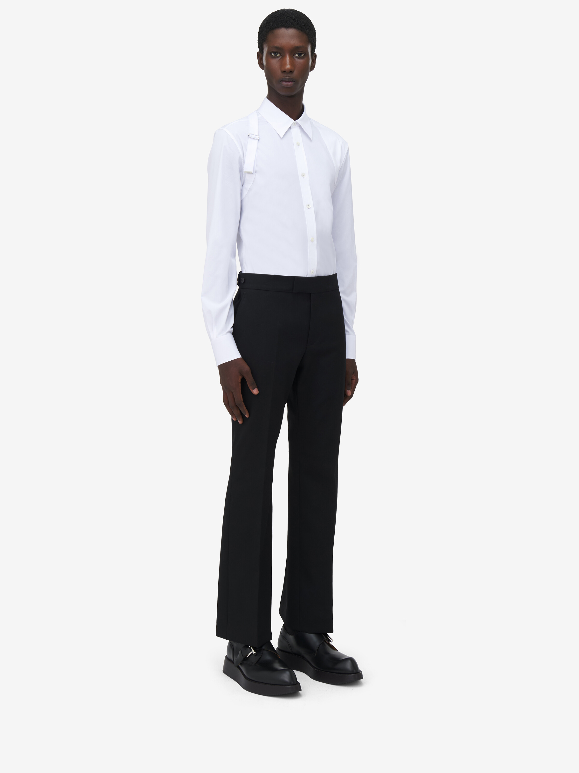 Low-Waisted Kickback Trousers - 2
