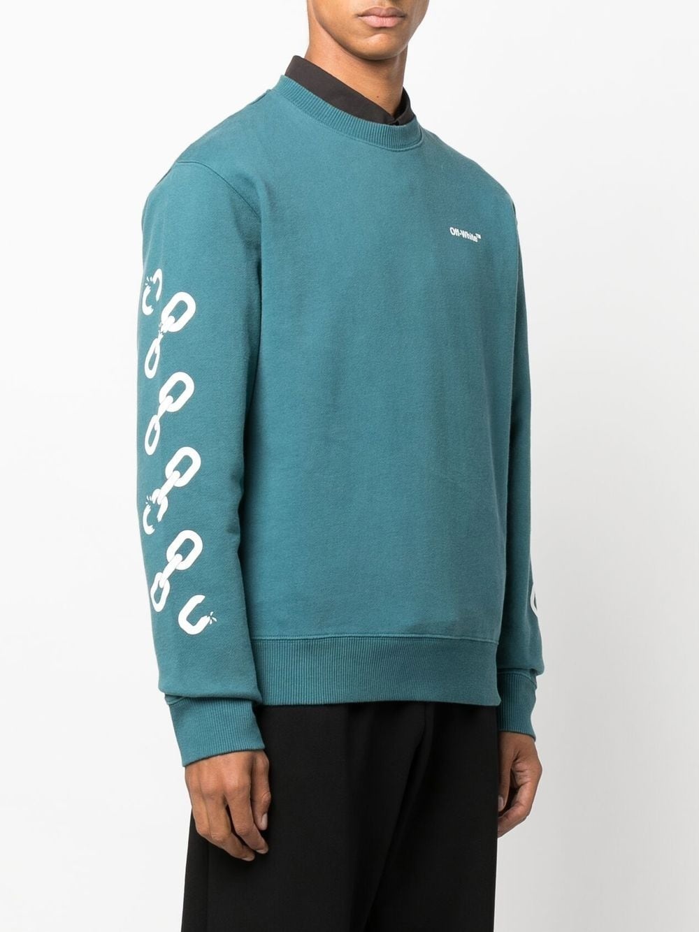 Chain Arrows print crew neck sweatshirt - 4