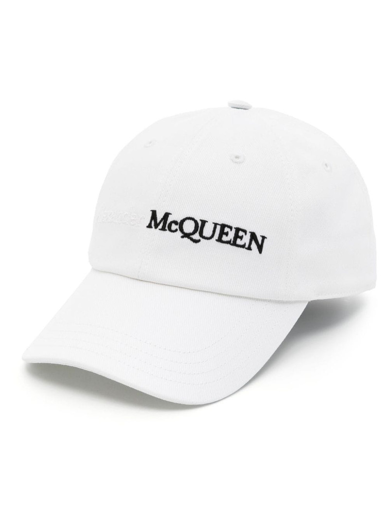 logo-embroidered cotton cap 1