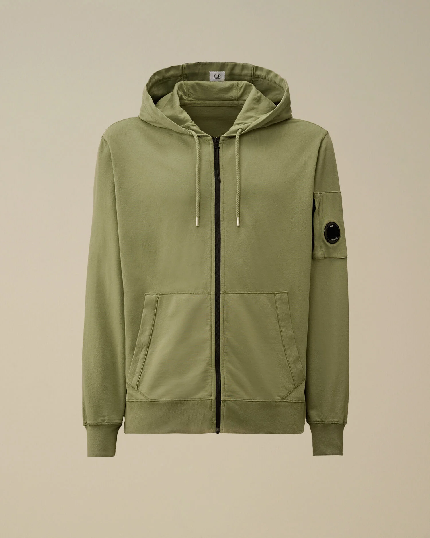 Light Fleece Hooded Full Zip Sweatshirt - 1