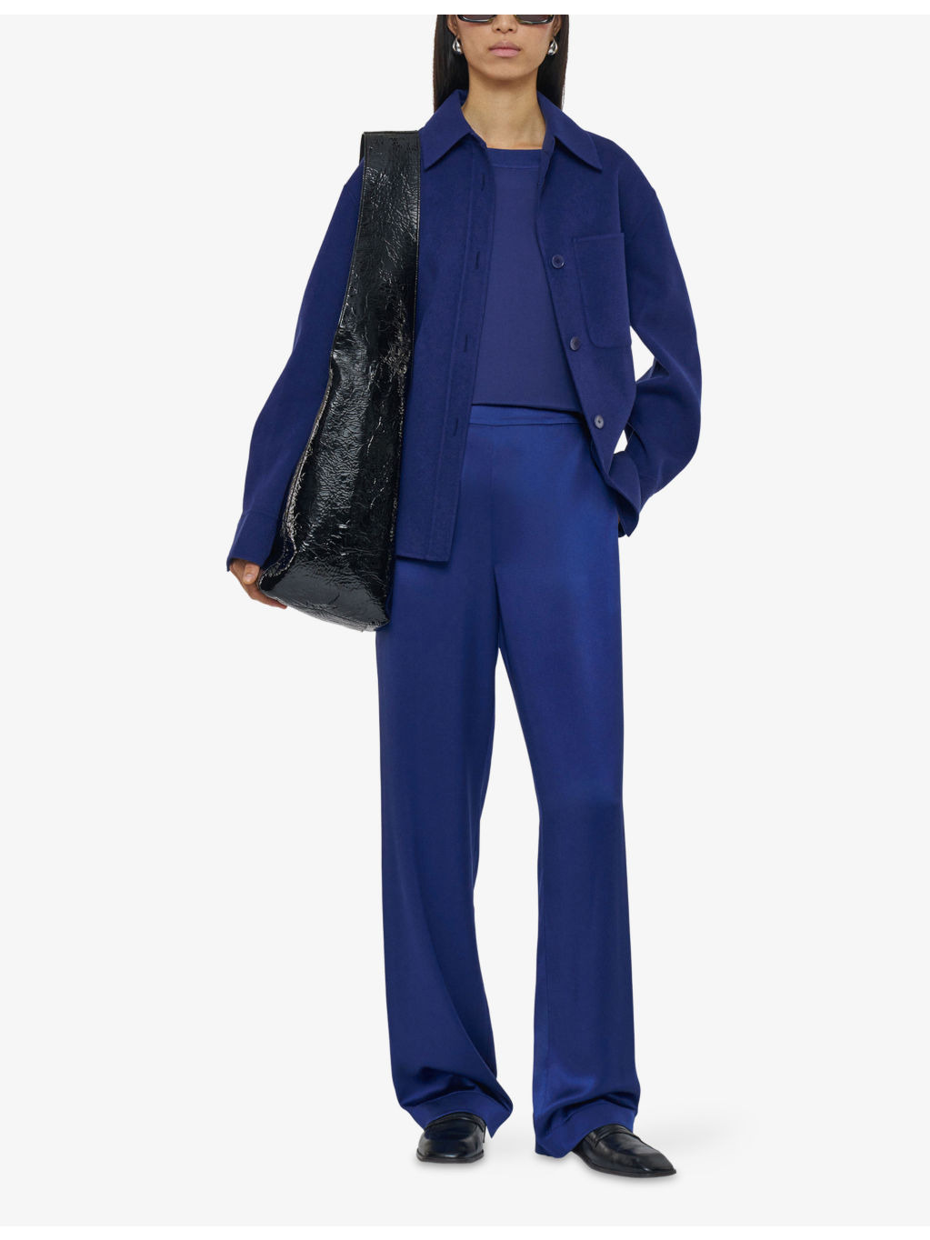 Sahel Straight-Leg High-Rise Silk-Satin Trousers - 2