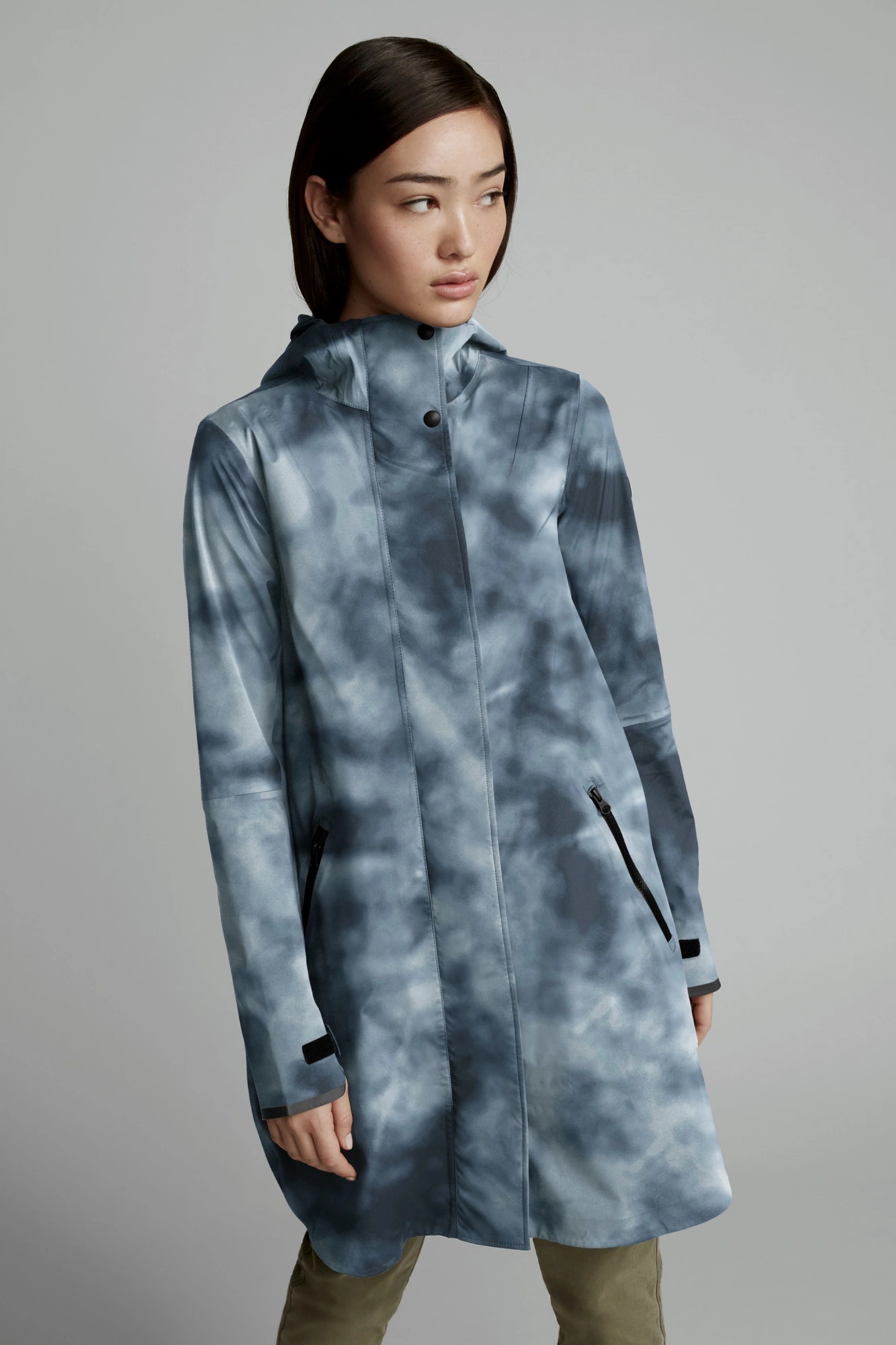 WOMEN'S KITSILANO RAIN JACKET BLACK LABEL PRINT - 2