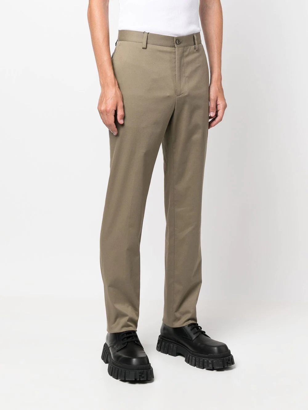 straight-leg tailored trousers - 3