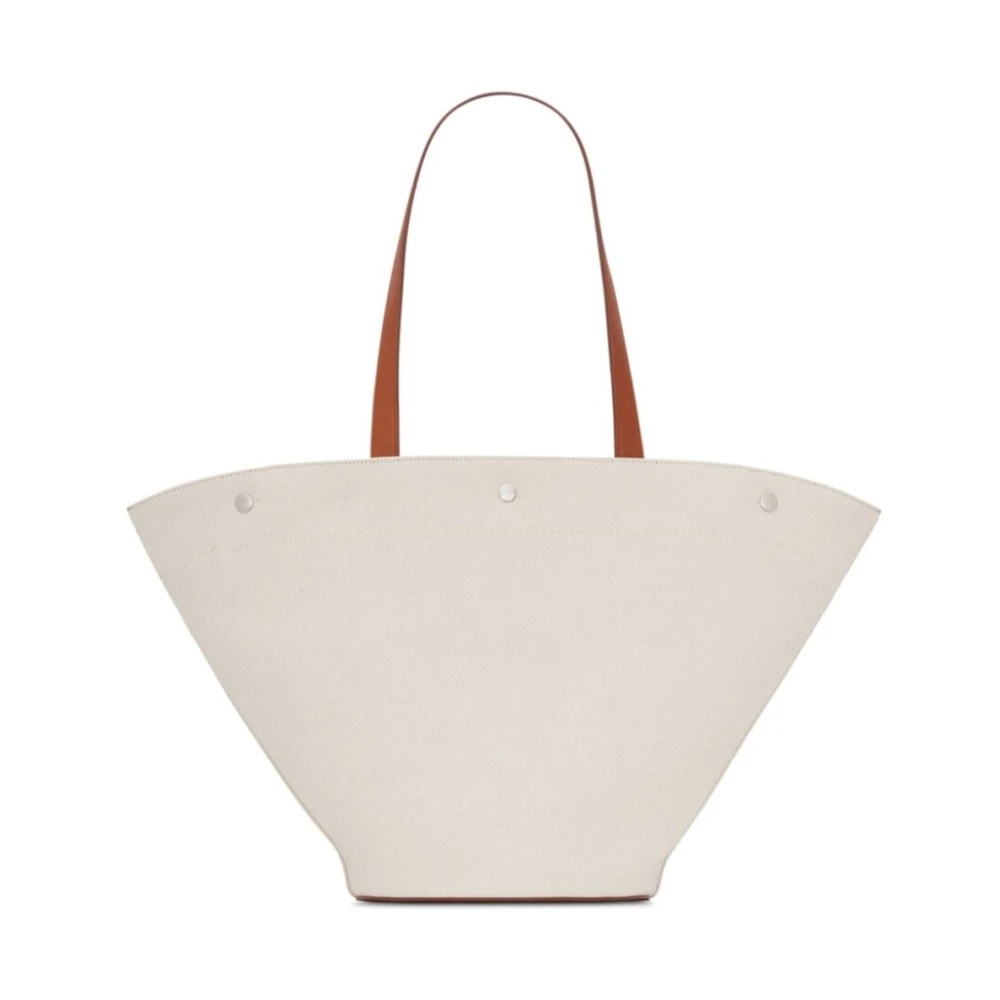 トートバッグ Saint Laurent Biscuit canvas Panier shopping bag Saint Laurent Woman Biscuit Canvas Panier Shopping Bag In