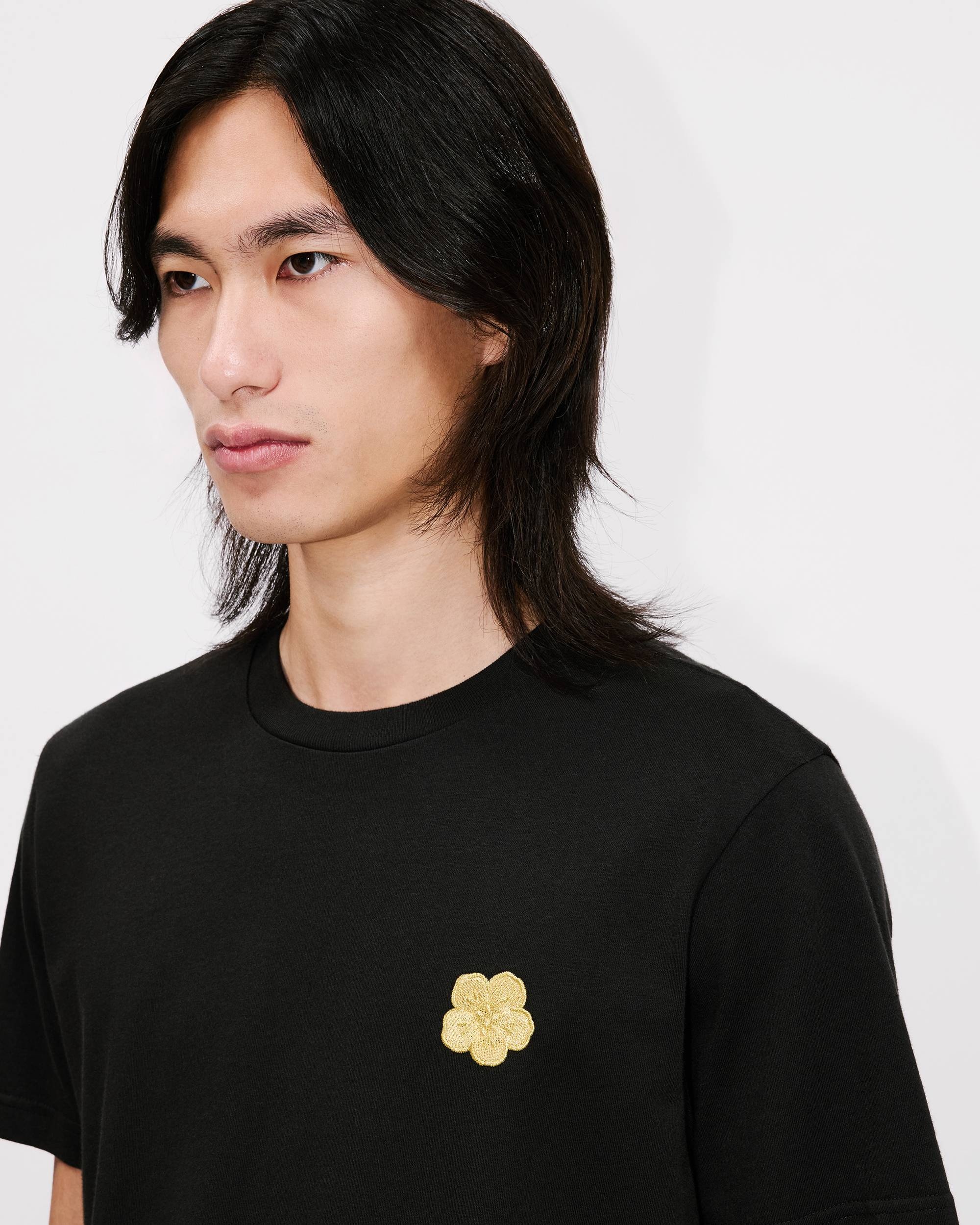 'Boke Flower' embroidered slim T-shirt in cotton - 6
