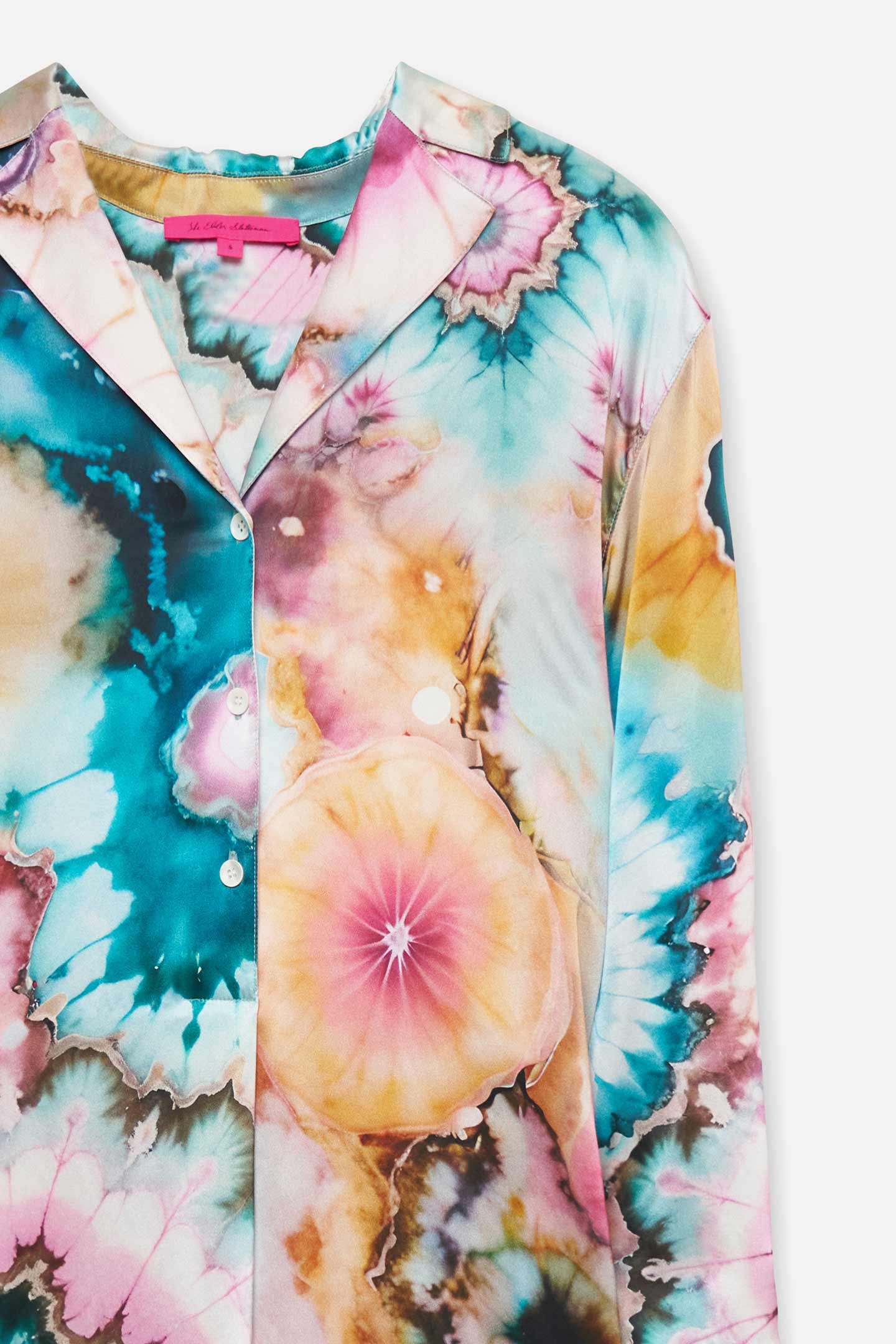 SILK TIE DYE CAFTAN - 5