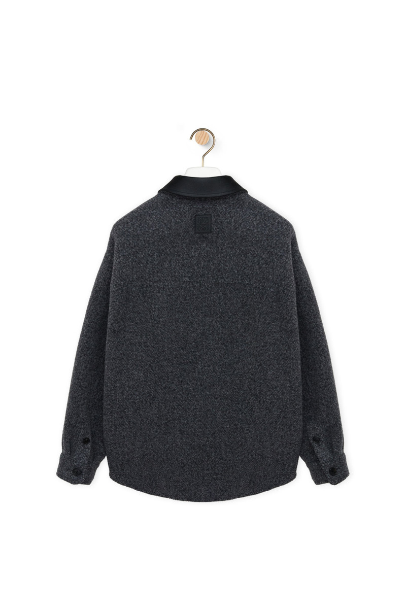 Loewe Overshirt in wool and cashmere blend outlook