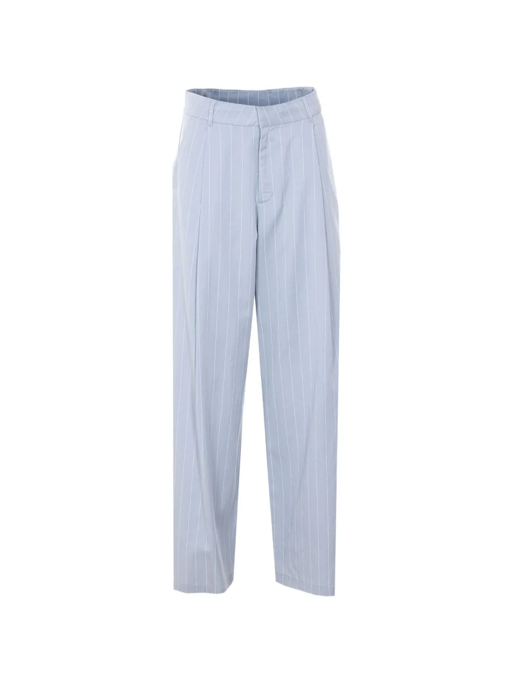 striped wide leg trousers - 1