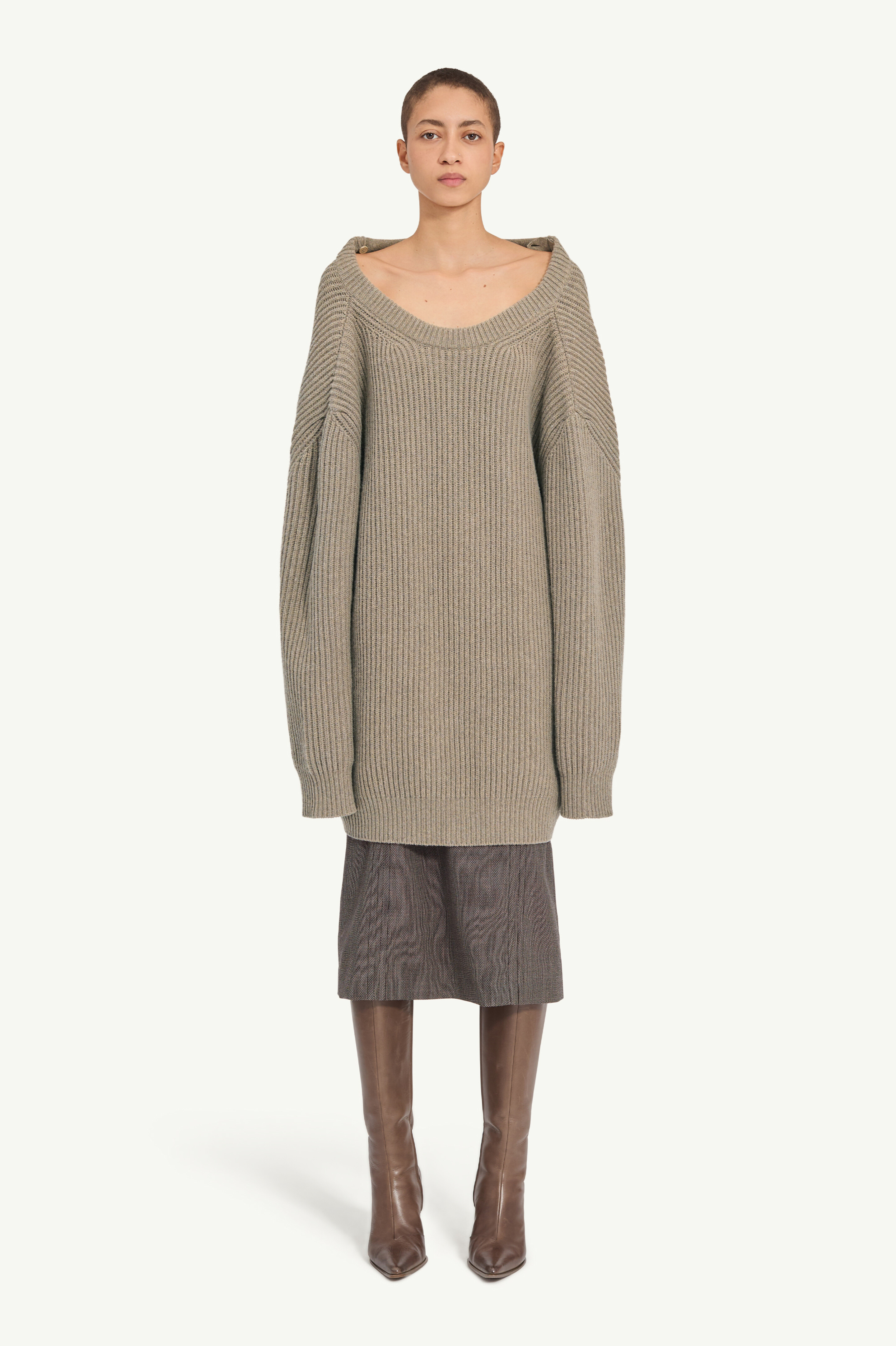 Wool blend sweater dress - 5