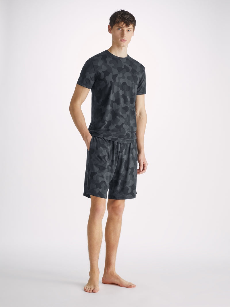 Men's Lounge Shorts London 11 Micro Modal Black - 3